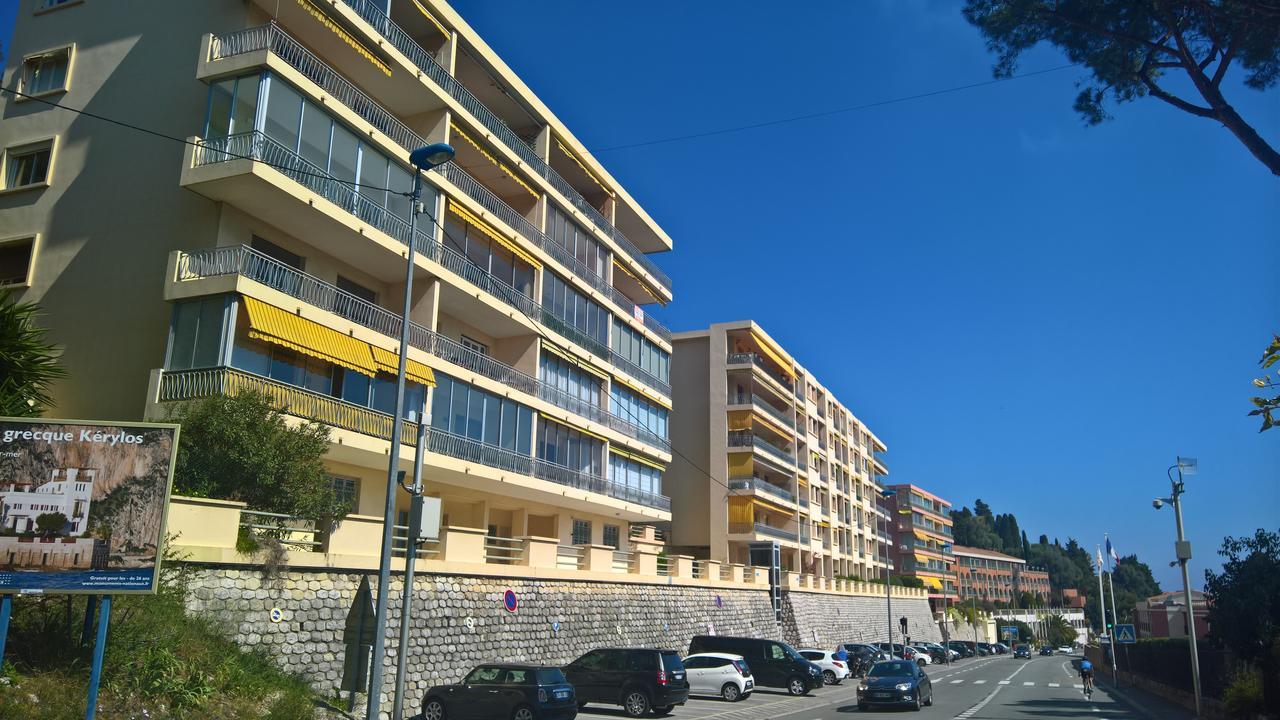 Vintage Flat Overlooking Villefranche Bay Apartment ภายนอก รูปภาพ