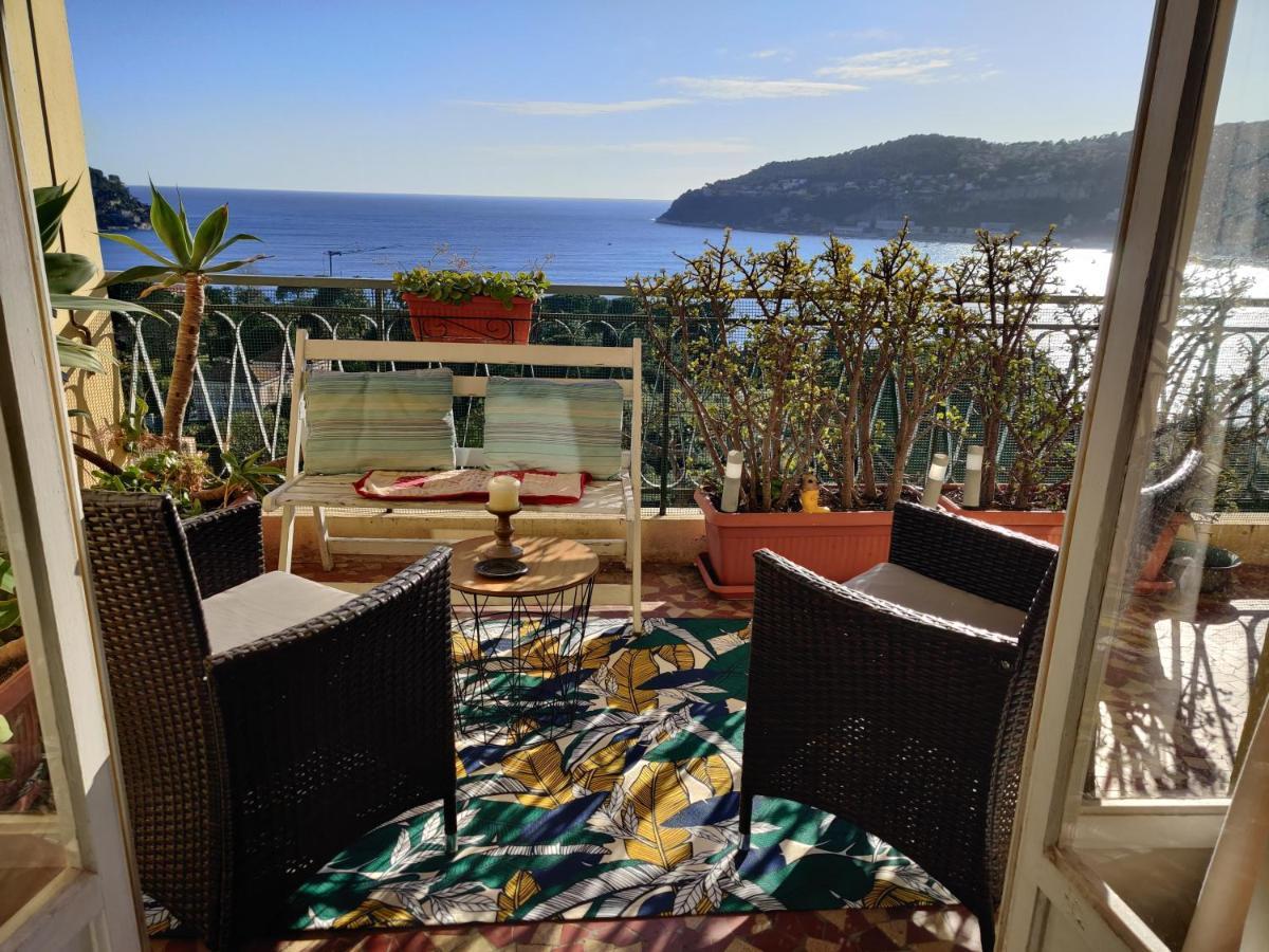 Vintage Flat Overlooking Villefranche Bay Apartment ภายนอก รูปภาพ