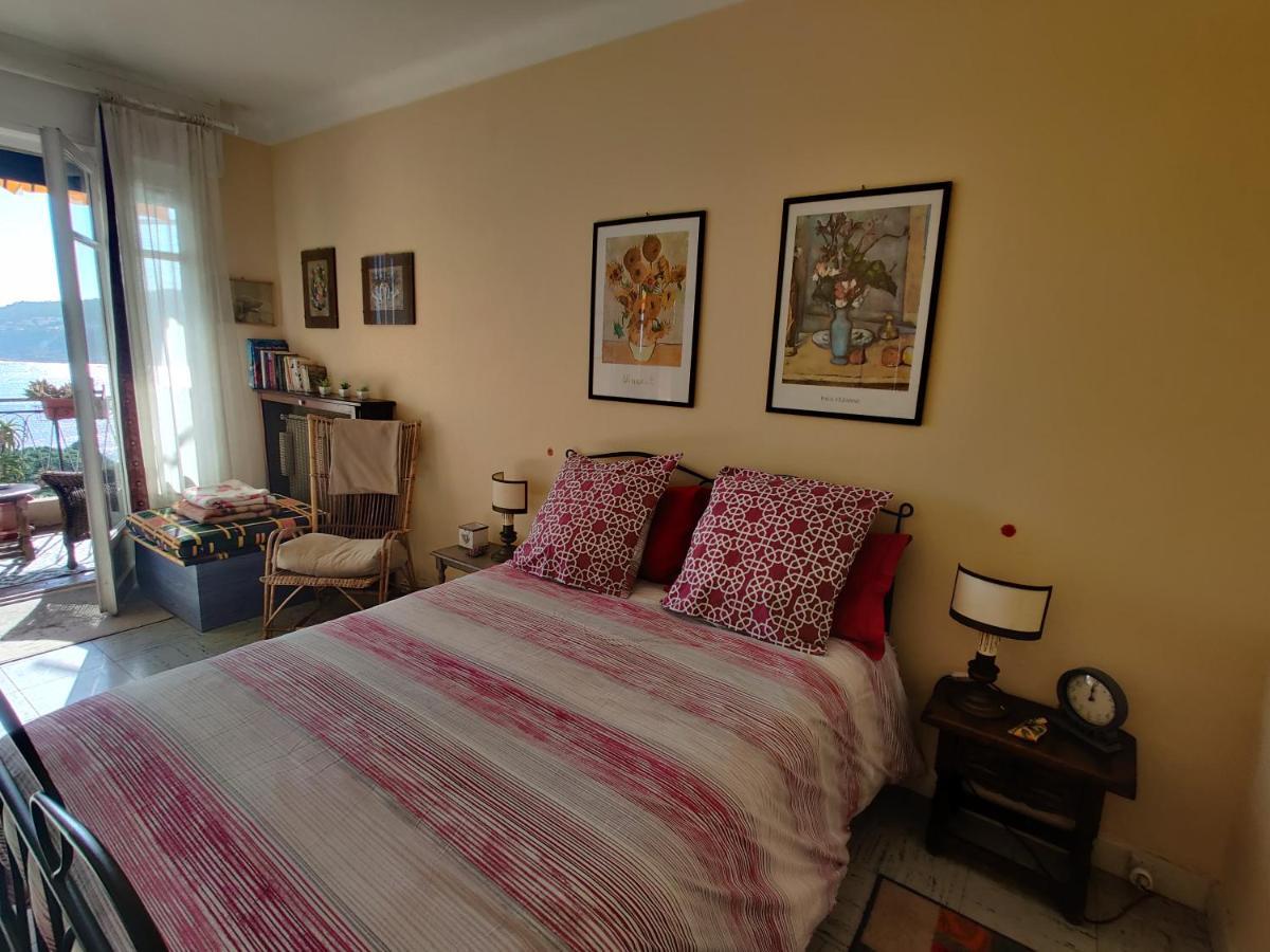 Vintage Flat Overlooking Villefranche Bay Apartment ภายนอก รูปภาพ